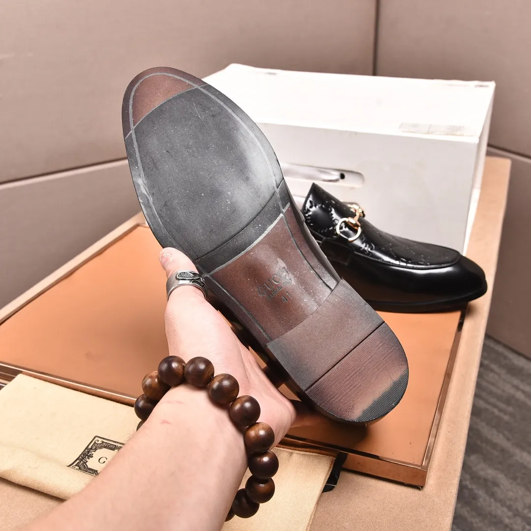 Men's shoes💰540📛📛Original (water-dyed cowhide) Gucci GUCCI official website formal shoes🌀 Italian🇮🇹imported cowhide➕top imported water-dyed cowhide lining💋Finely handmade original bottom, the real thing looks better when photographed in person Standard size 38-44